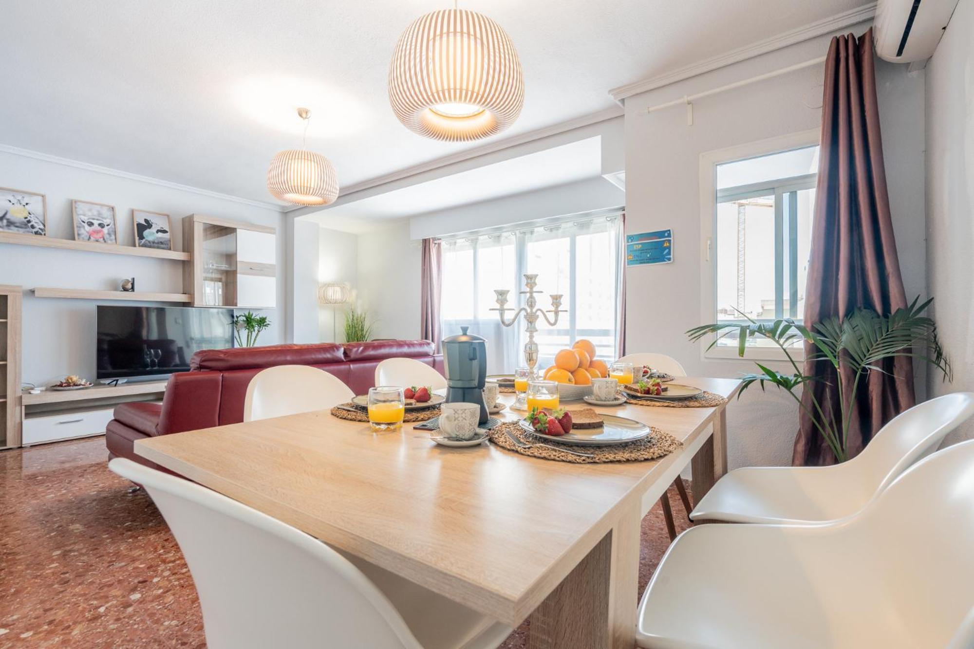 Apartamento Familiar En Avenida Del Puerto Valencia Buitenkant foto